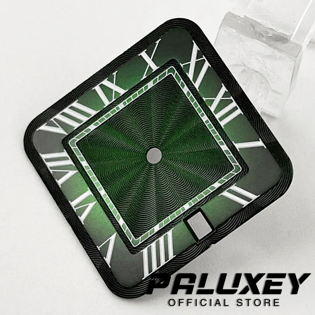 NH35 Santos 27mm Watch Accessory Square Dial Modified Arabic Numeral Dial Suitable For Japanese NH35 4RNH35 Automatic Movement