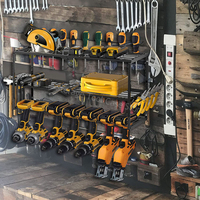 Hand Power Tool Organizer Rack Wall Mount Tool Shelf Electric Drill Holder Screwdriver Storage Cabinet Rack for Garage Workshop