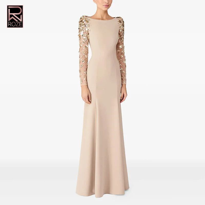 Celebrity Inspired Evening Gown 2025 - Heavy Beaded & Crystalled Dress with Sheer Panels