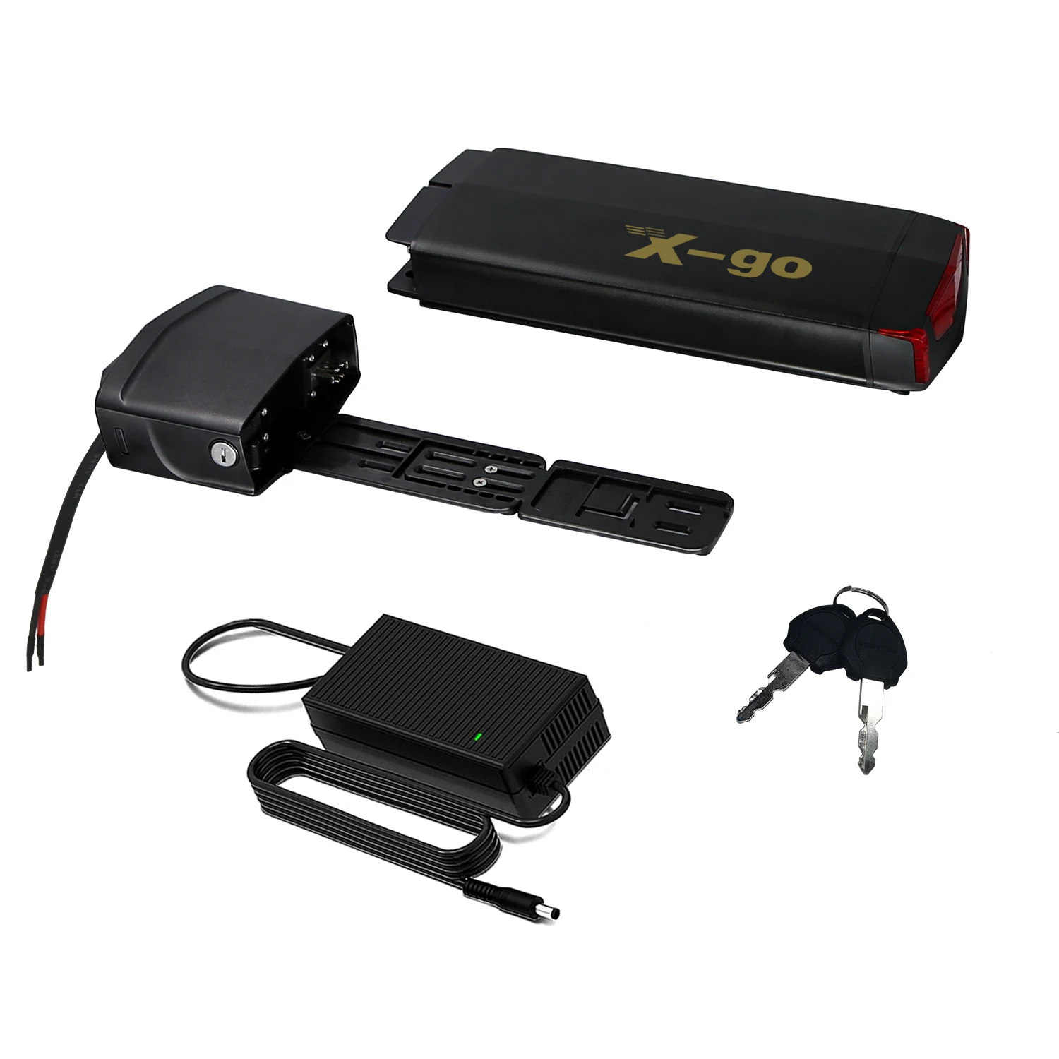 Battery Accessories 18650 E-Bike Battery Case 36V Battery Pack Cover Rear Rack E-Bike Battery Shell Charger Base Plate Bracket