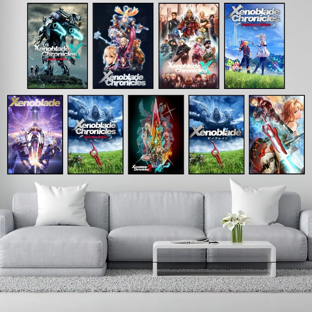 Game X-Xenoblade X Definitive Edition P Poster Small Living Room Bar Decorate Stickers Wall Office Study Fashion