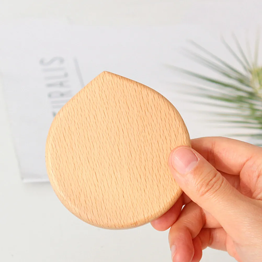 

1 шт. Маленькое деревянное портативное зеркало для макияжа для женщин, элегантный легкий дизайн, идеальный подарок для неё, для ежедневного использования