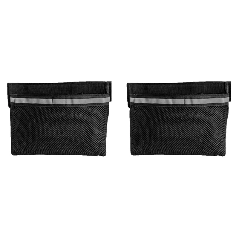 T22C 2X Leak-Proof Boat Storage Bag, Reflective Strong Adhesive Boat Organizer Mesh Bag, Boat Storage Net Black & Gray