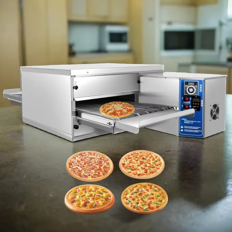 Cooking Italian Conveyor Belt Timer Mini Baking Oven De Gas Electrical Price Stainless Steel Italy Pizza Oven Pizza Maker