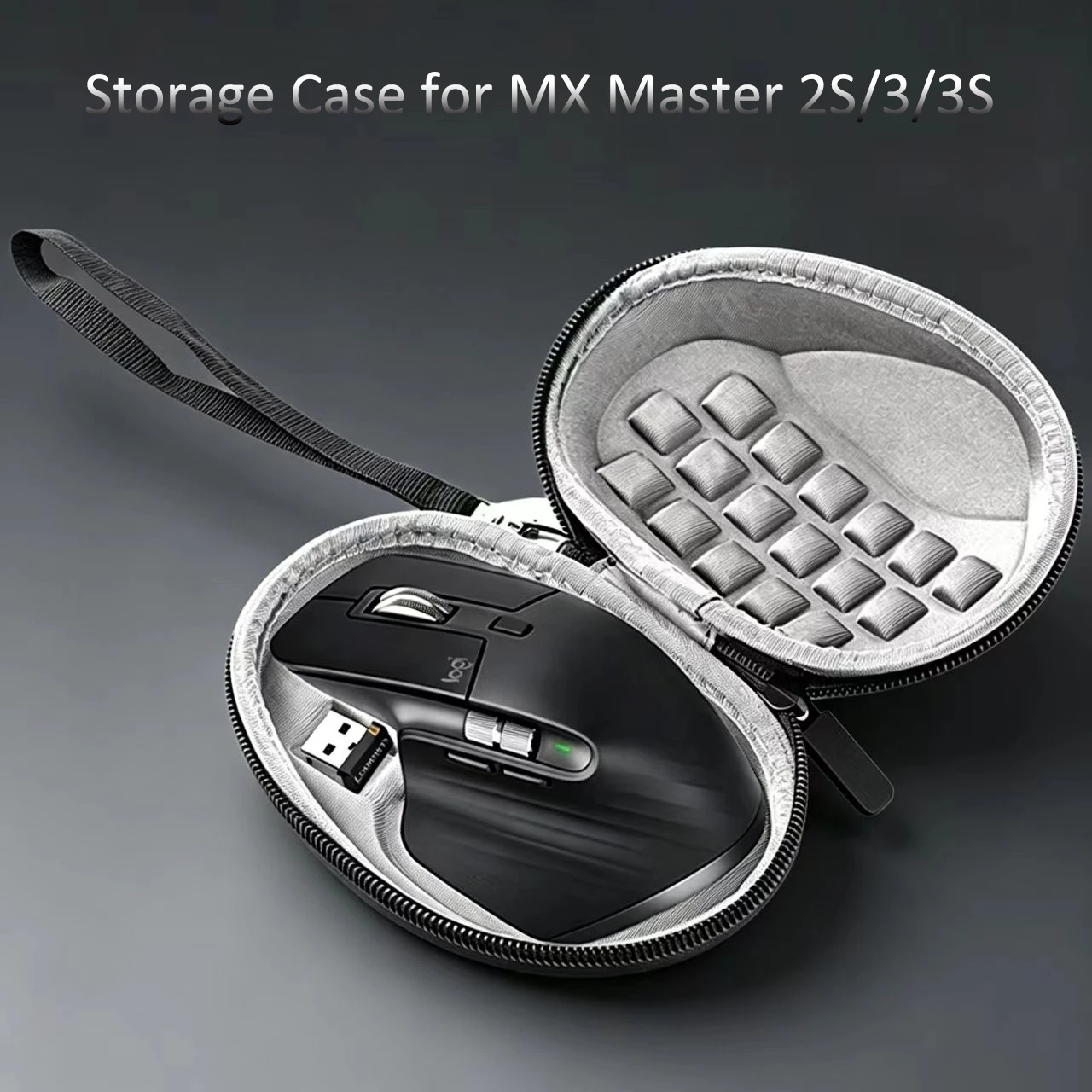for Logitech MX Master3/MX Master 2S Wireless Mouse Bag Portable Anti Drop Storage Box, Pressure Resistant Hard Shell