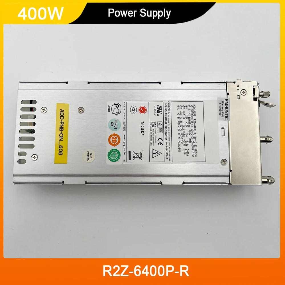 

R2Z-6400P-R For Zippy 400W B011260015 Power Supply High Quality Fast Ship