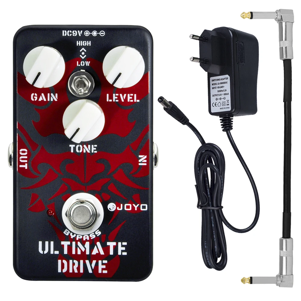 

Педаль для гитарных эффектов JOYO Ultimate Drive JF-02 между искажением и Overdrive, педаль для электрогитары True Bypass