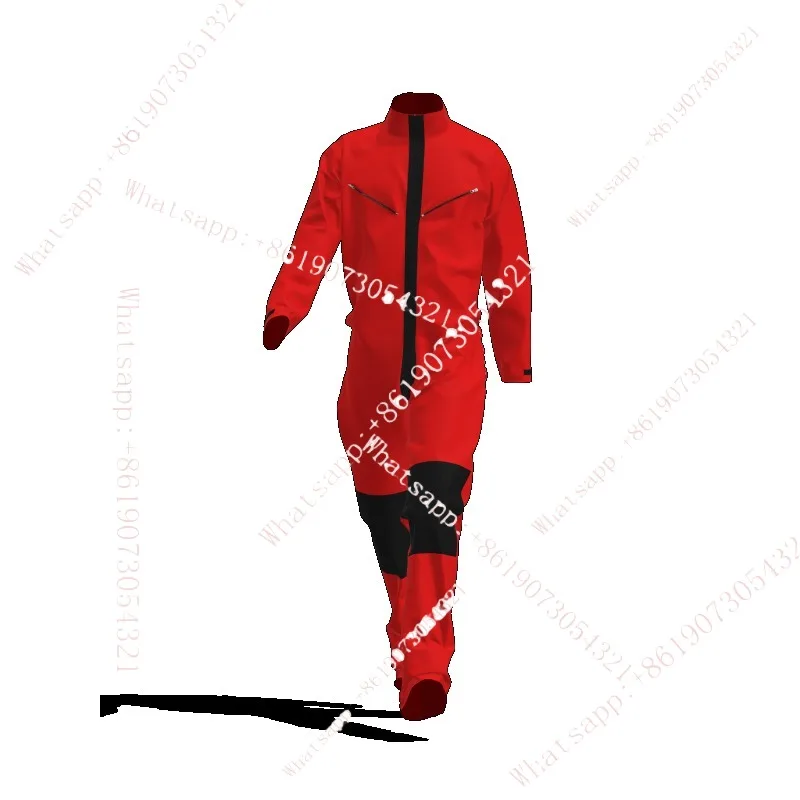 Caving suit onesie classic wear-resistant windproof rescue four seasons wear red canvas