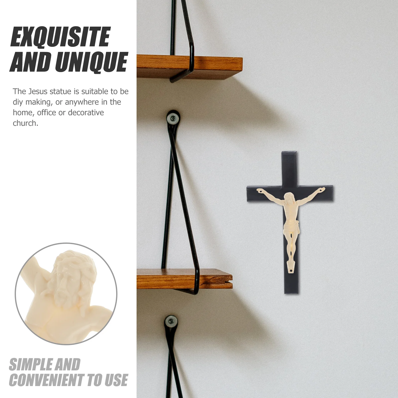 

Plastic Craft Religious Decor For Decoration Diy Ornament Miniature Sculpture Wall Statue Decorative
