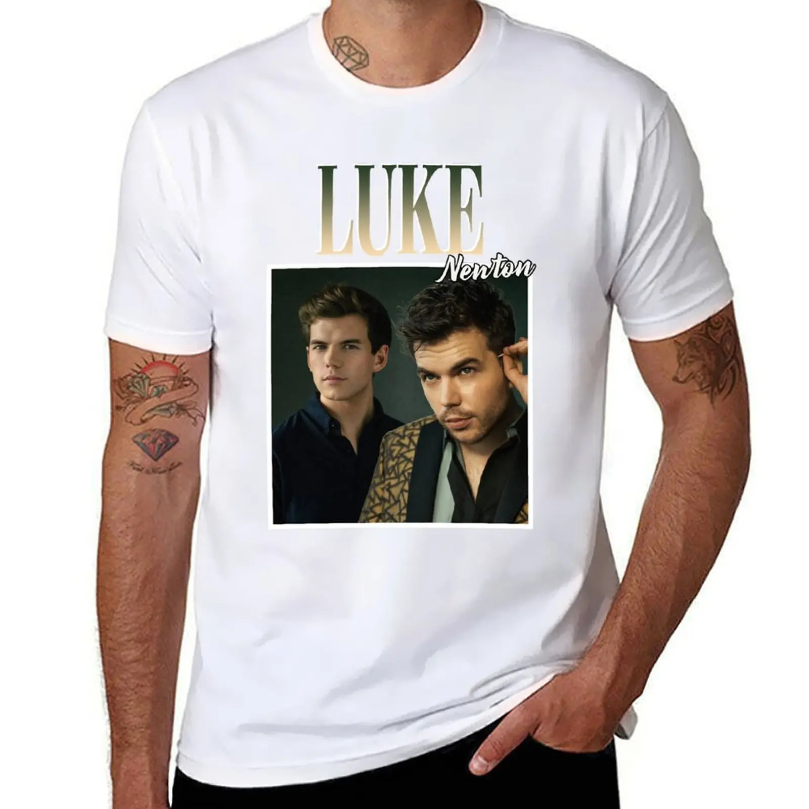 

Birthday Gift Luke Newton Graphic For Fan T-Shirt t shirt man cotton t shirts for man pack cotton T-Shirt