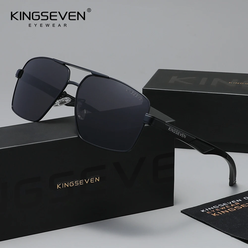 

Солнцезащитные очки KINGSEVEN в ретро-стиле для мужчин и женщин, для вождения, активного отдыха, модные, с защитой от ультрафиолета UV400, поляризационные, для рыбалки, с квадратными крупными оправами