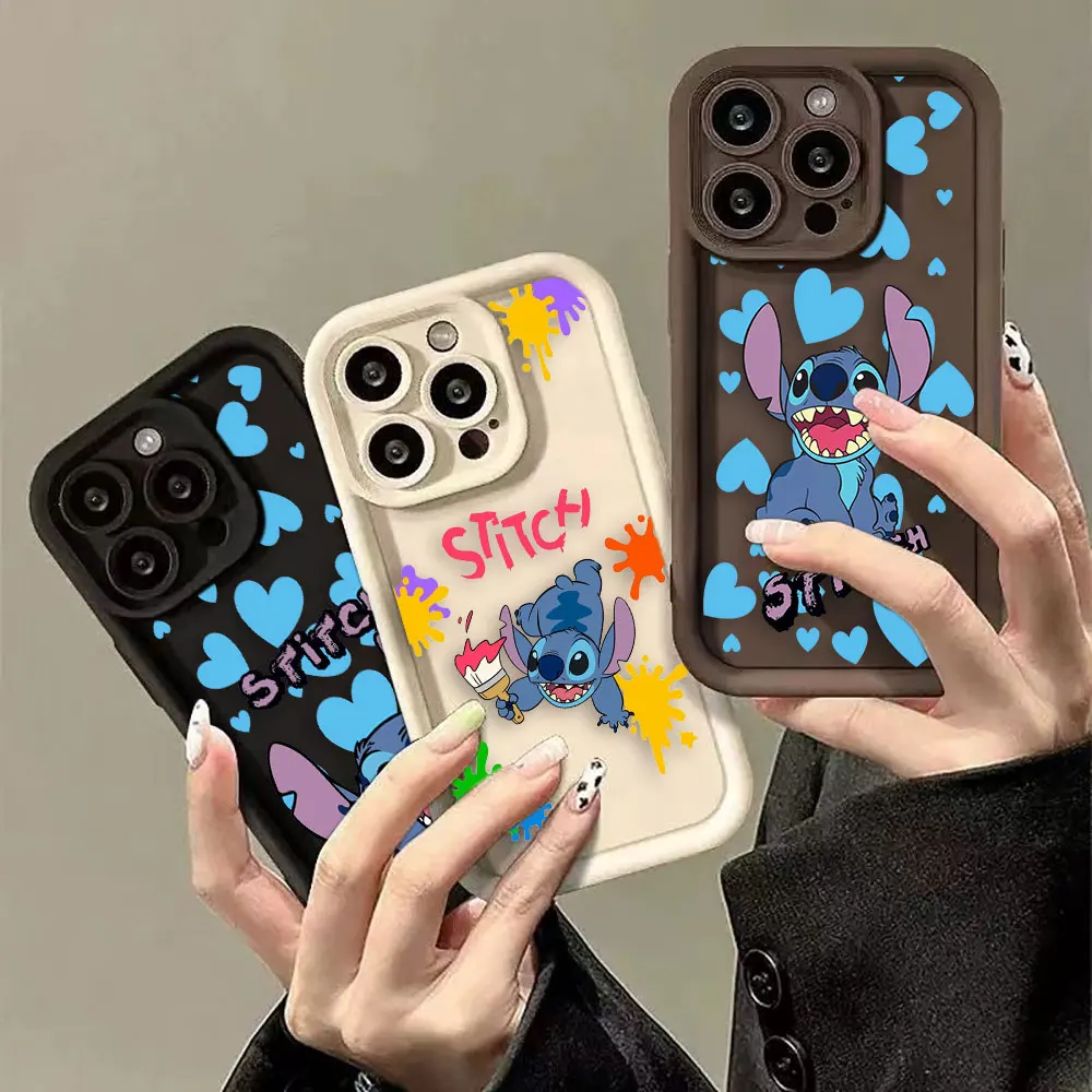 

Cute Baby Lilo & Stitch Phone Case For OPPO Reno 5 6 A15 A7 A7X A9 A16 A16K RENO2 RENO3 A92S FIND X3 X5 R11 PRO LITE 5G Case