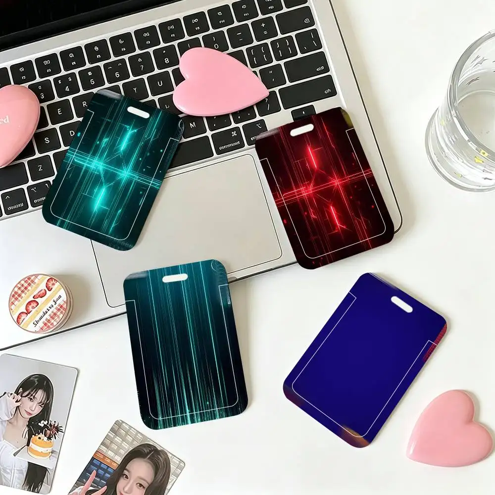 Modern Famous Racing Cars Series Gradient ID Card Sleeve School Card Access ID Card Bus Meal Card Protective Sleeve Easy Push