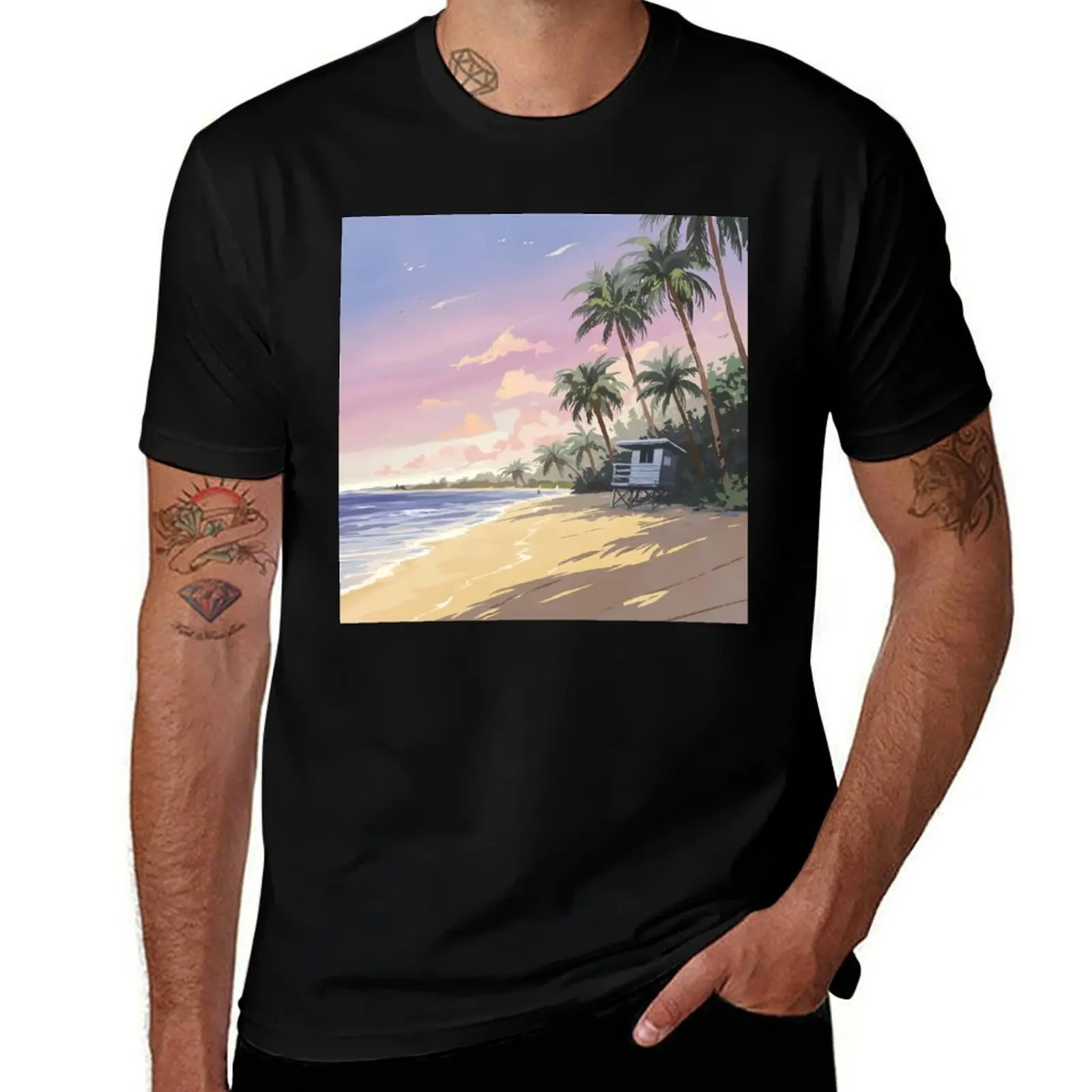 

Fort Lauderdale Beach: Early Morning Tranquility T-Shirt cheap stuff valentines clothes summer tops luxury clothes men