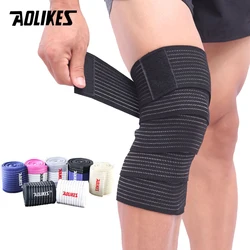 AOLIKES 1PCS Elastic Bandage Compression Knee Support Sports Strap Knee Protector Bands Ankle Leg Elbow Wrist Calf Brace Safety