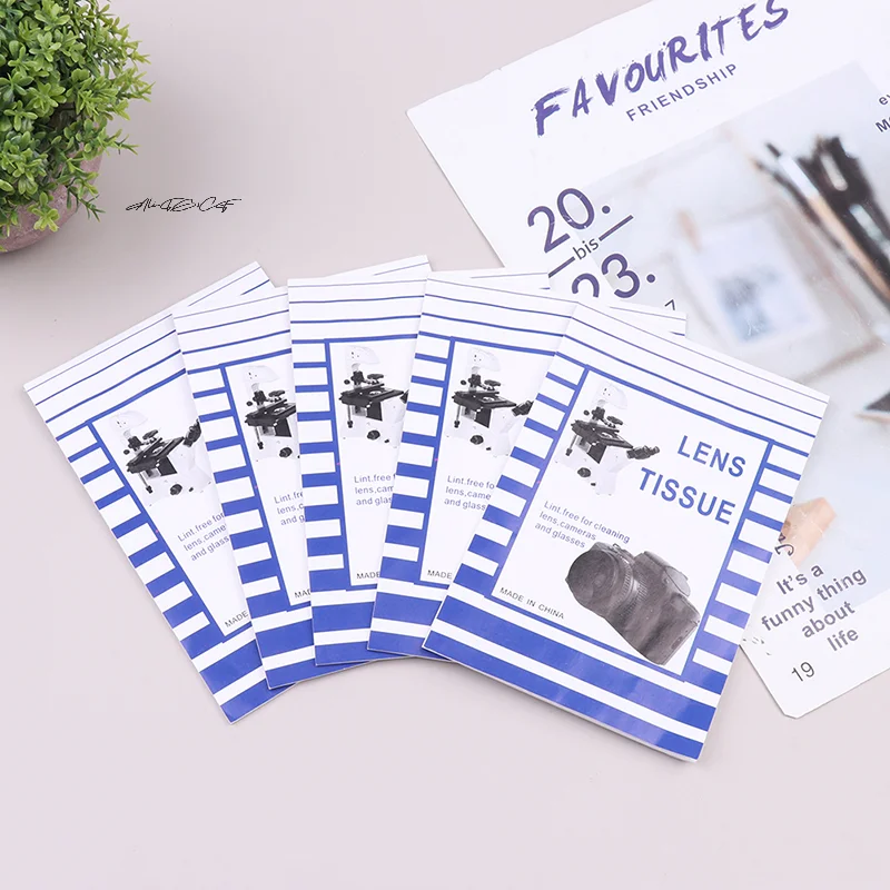 50 Buah/Kertas Lensa 10*15Cm Kertas Penyeka Lensa Besar Mikroskop Cermin Tunggal