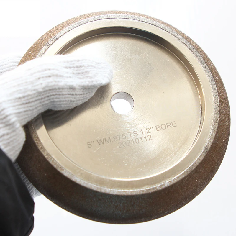 Шлифовальный круг CBN с гальваническим покрытием OD125 мм, зернистость 180 для заточки полотен ленточной пилы Шлифовальный круг CBN с гальваническим покрытием OD125 мм, зернистость 180 для заточки полотен ленточной пилы