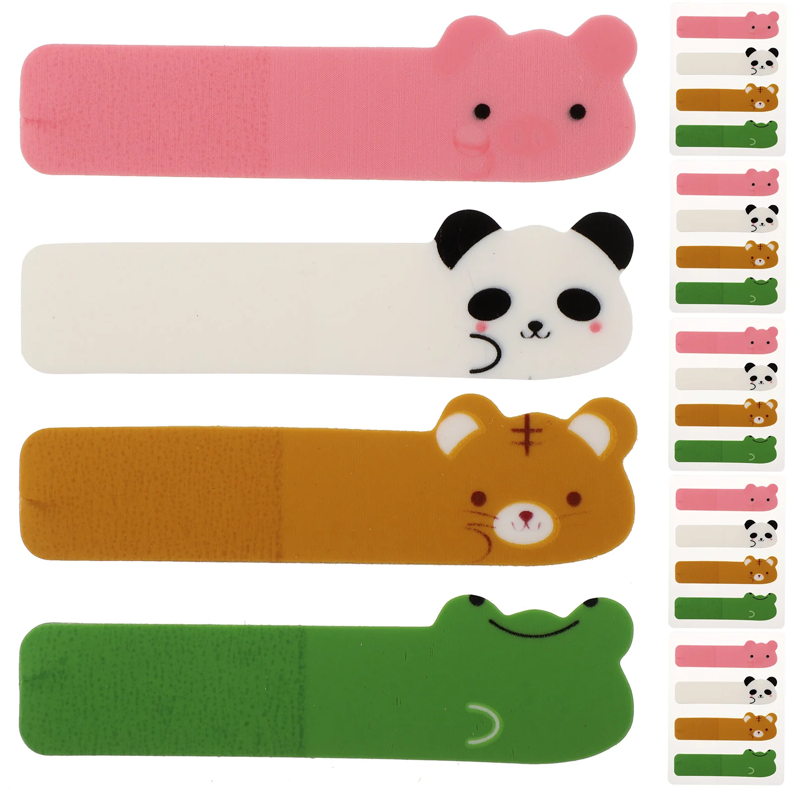 

6 Packs Fluorescent Transparent Label Sticky Tags Page Marker Stickers Paper Annotation Pad Labels Colorful Tabs Book Student