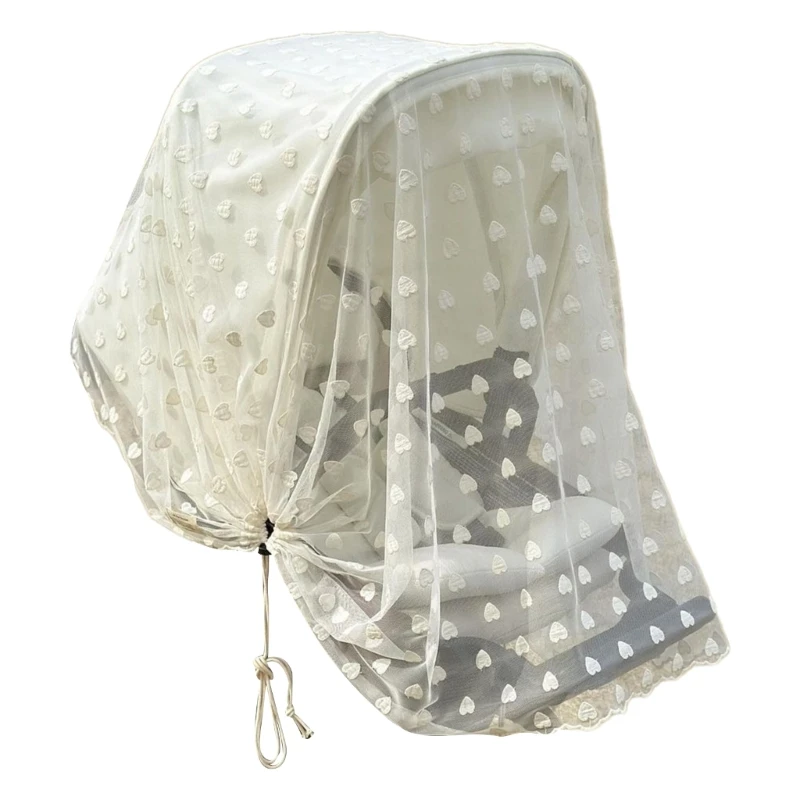 

Baby Strollers Fly Net, Full Coverage Fine Mesh Infant Cot Fly Cover Protective Sleeve Breathable for Travel Daily