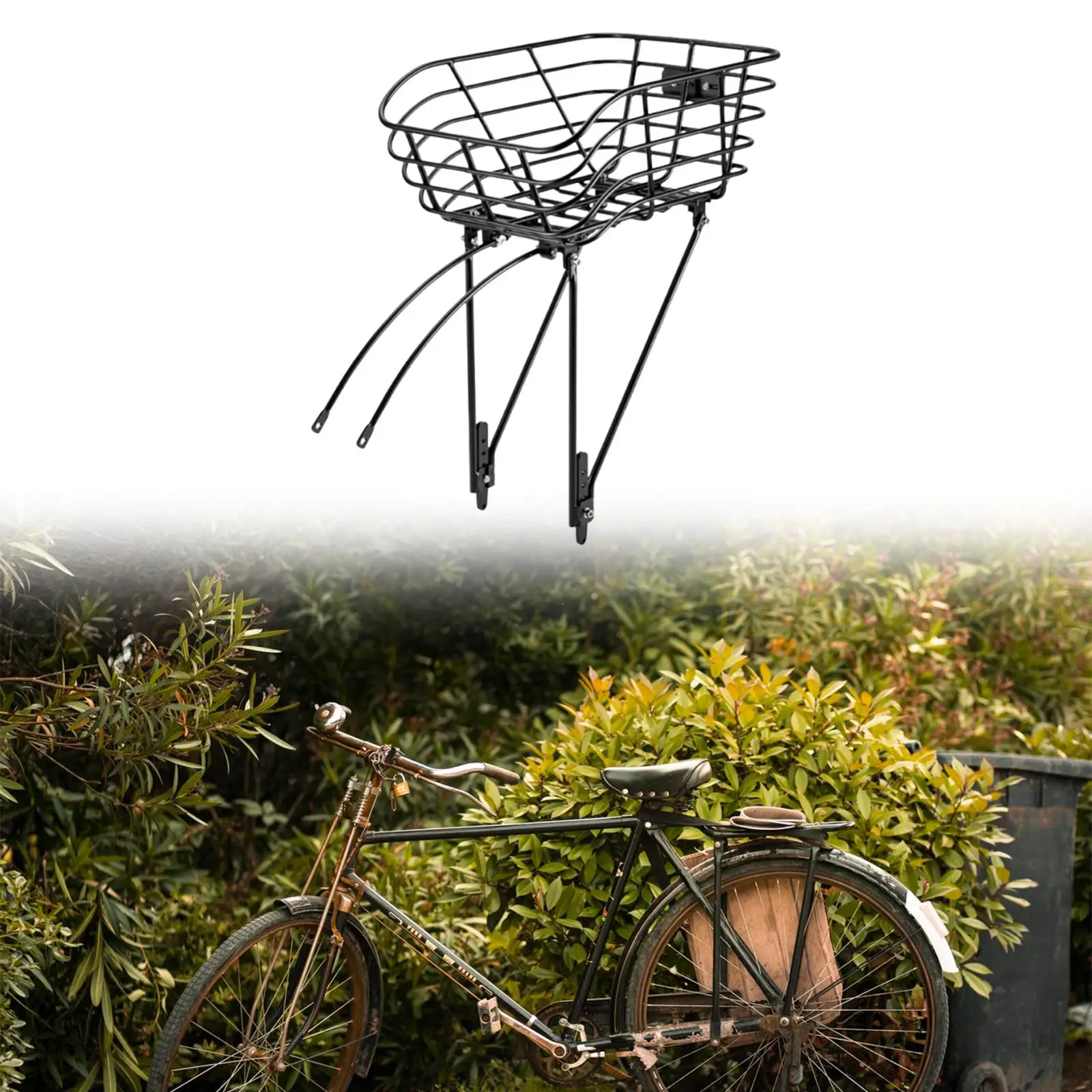 

Rear Bike Basket Stylish Sundries Organizer for Electric Bike Outdoor Riding