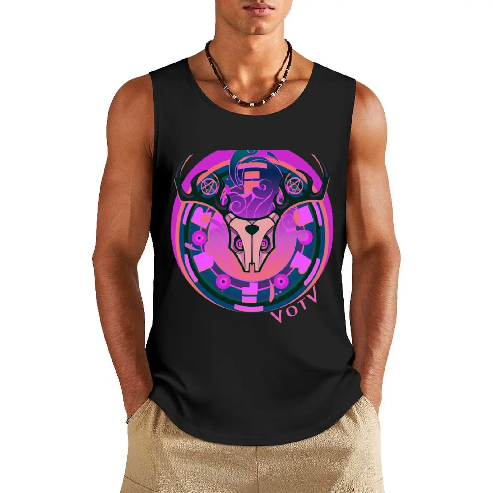 F U R F U R Tank Top sleeveless shirt man gym t-shirt for man