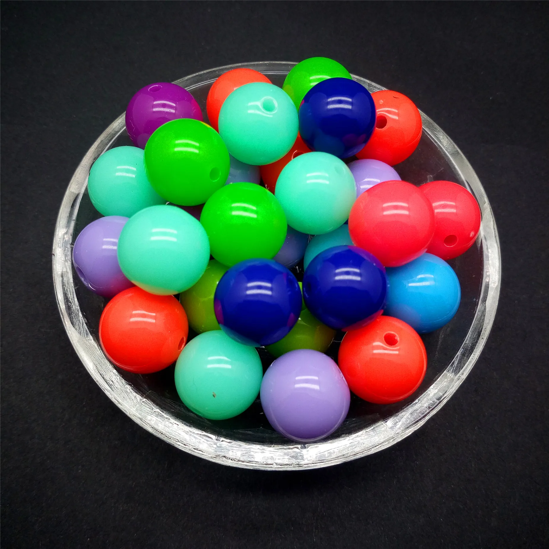 Wholesale 6 /8 /10 /12mm Acrylic Round Pearl Spacer Loose Beads For Jewelry Making DIY