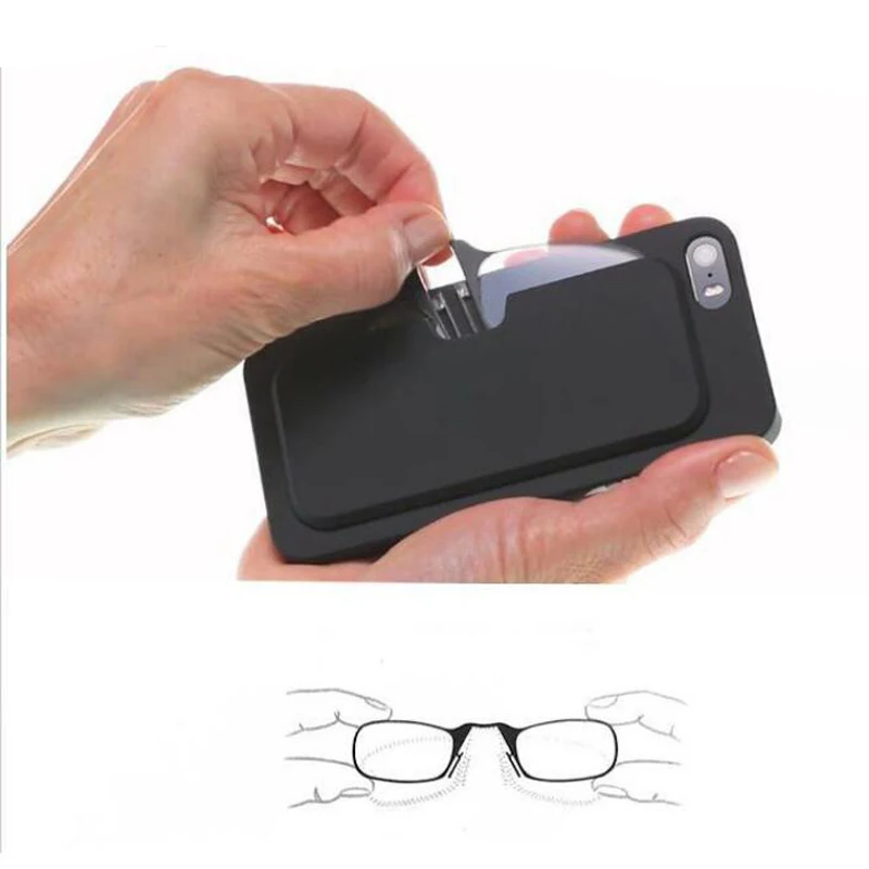 3 Stück tragbare bein lose Nasen clip auf tragbare Lesebrille Männer Frauen randlose Mini-Vergrößerung presbyopische Brillen ultraleicht – Detail 6