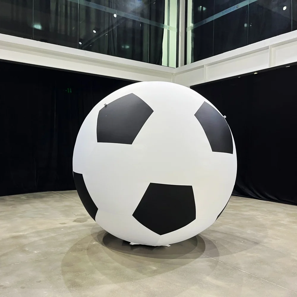 Custom Diameter 1.5m PVC Durable Giant Inflatable Soccer Ball Waterproof Inflatable Football Outdoor
