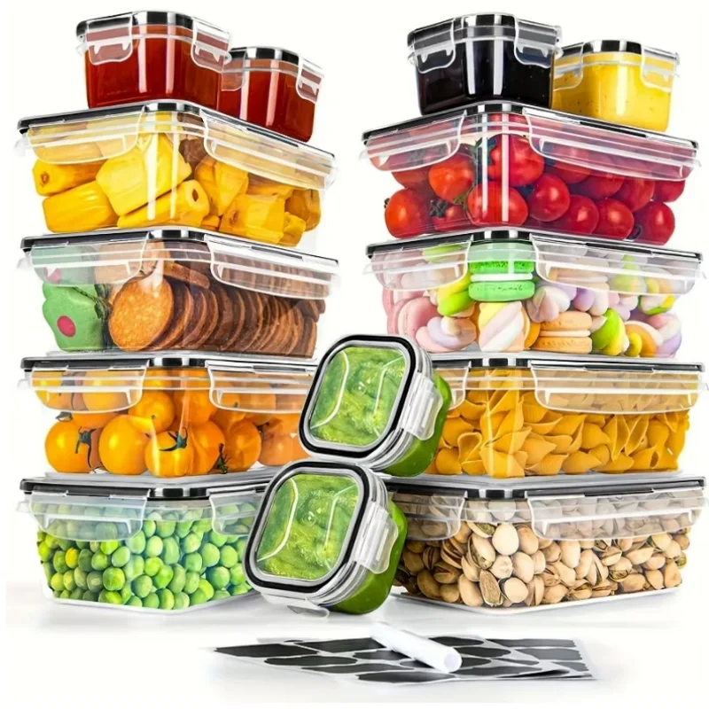 Meal Prep Freezer - Contenants de stockage alimentaire avec couvercles,
