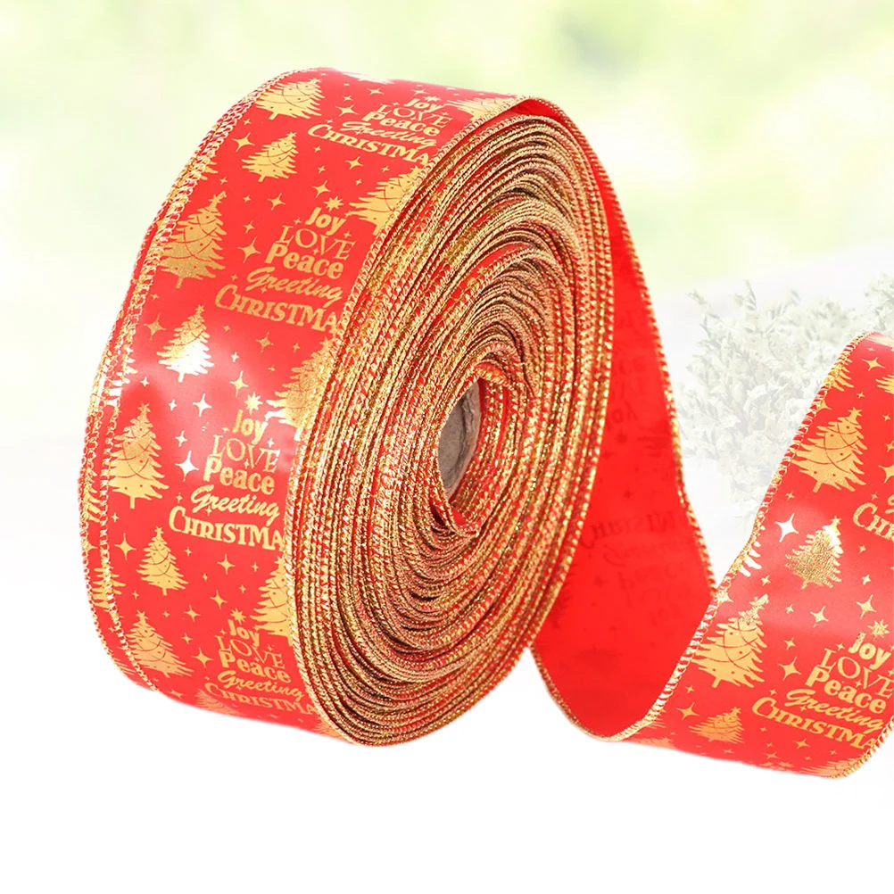 

1Pcs 2M Ribbon Red Decor Roll for Gift Packaging Holiday Decorations Party Wedding Tree Pendant