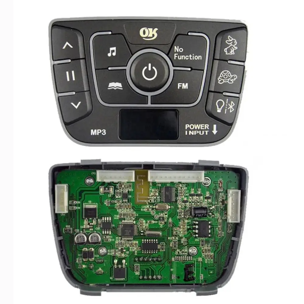 Multifunctional Music Pane Children's Electric Car Stroller Accessories Electricity Display RC Accessories Remote Control