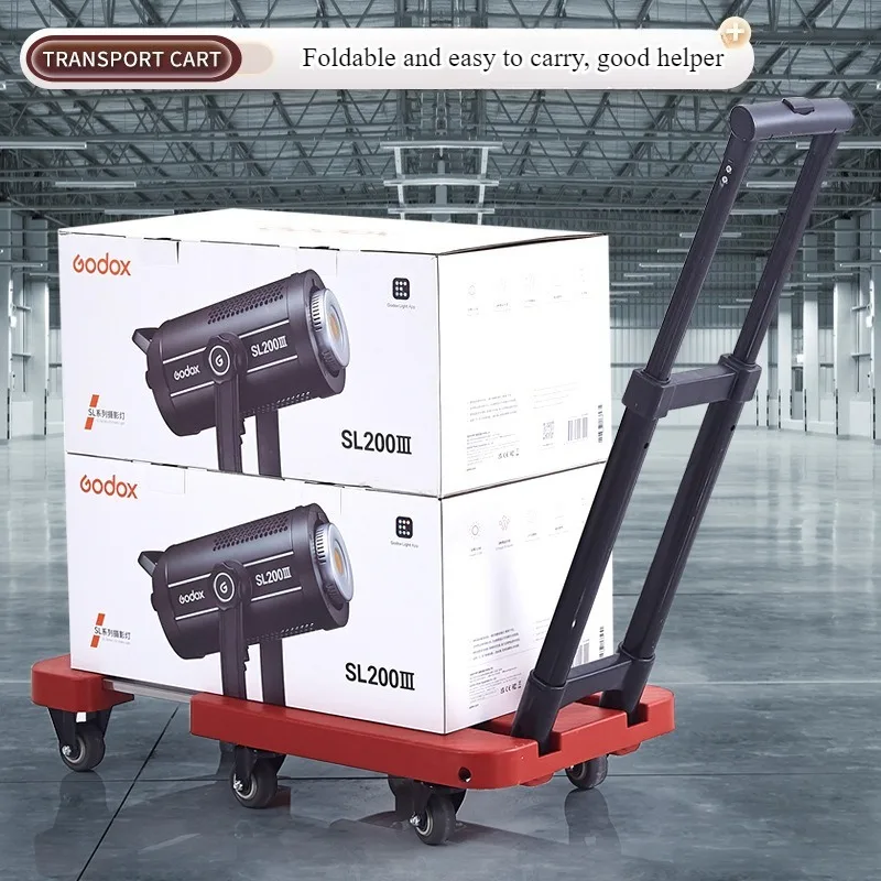 Folding trolley portable pull truck folding moving luggage flatbed cart shopping cart