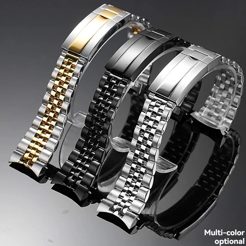 For Casio Swordfish MDV-106 MDV-107 Watch Strap MDV106 MDV107 Solid Arc Steel Strap Stainless Steel Strap for Men 22mm Wristband