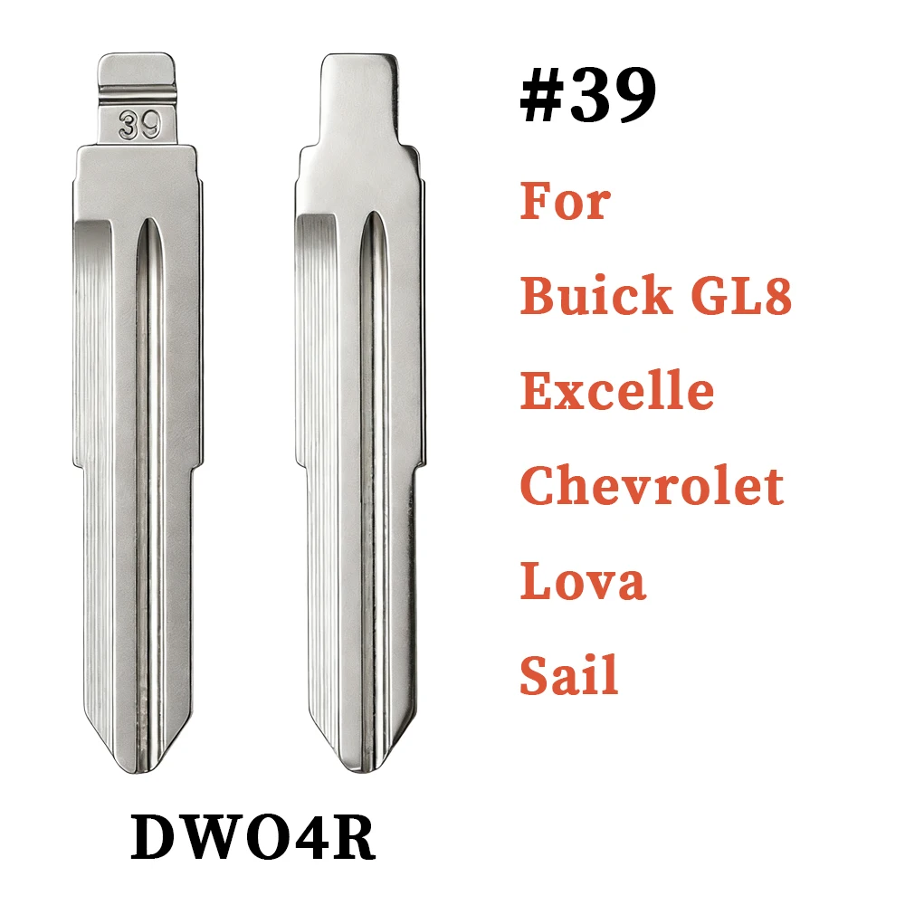 

Replacement Uncut Blank Key Blade KD VVDI JMD Universal Flip Remote Key Shell #39 DWO4R For Buick GL8 Excelle Chevrolet Lova