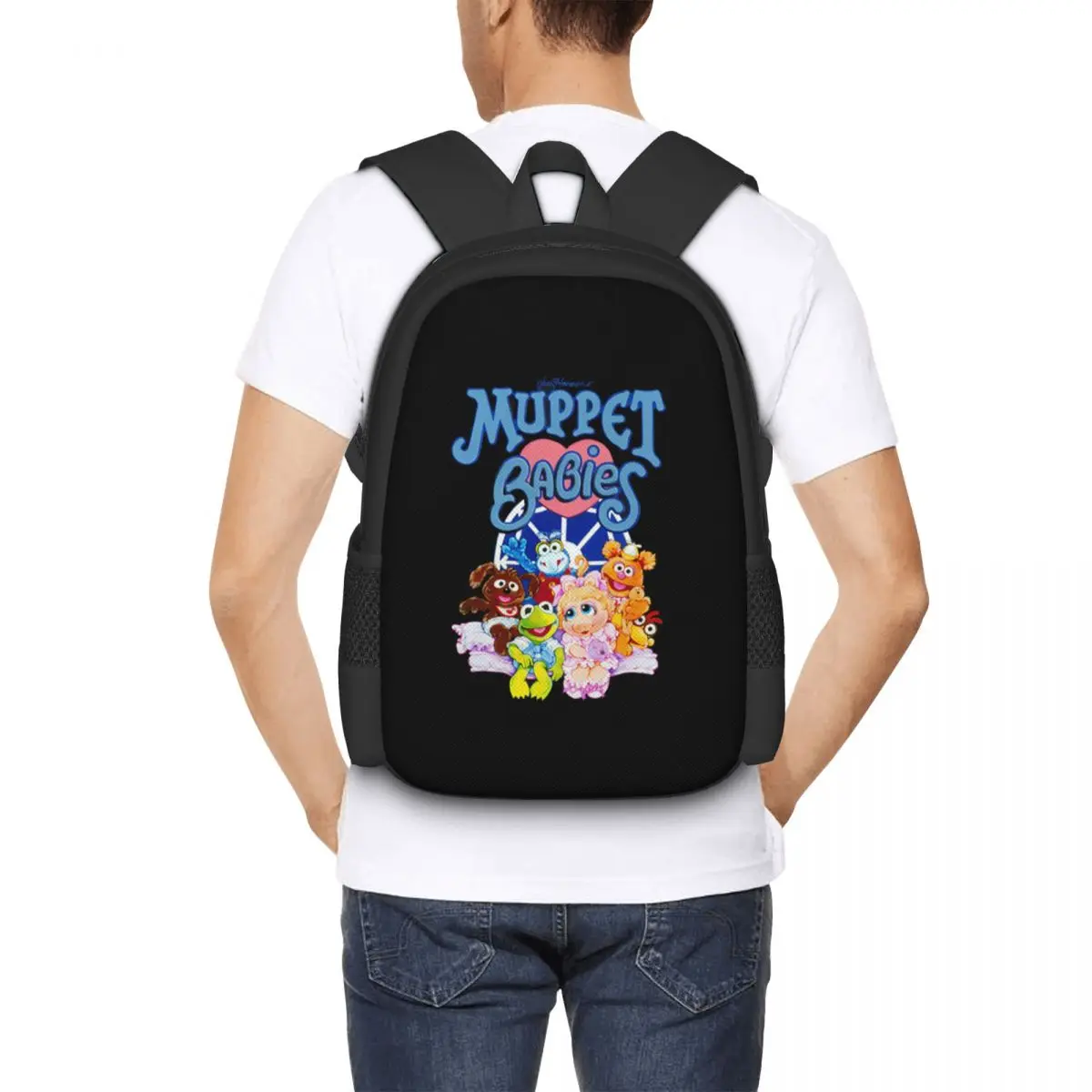 Mochila escolar Muppet Babies para estudiantes, mochila de viaje para senderismo, mochila de moda para niños y niñas, bolsos de hombro