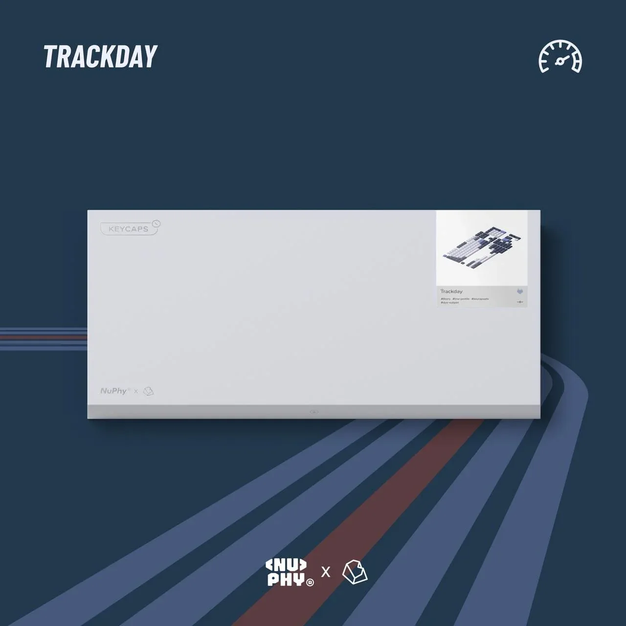 NuPhy Trackday Keycaps Berry Profile Dye-sub PBT Keycaps 196Keys Compatibility Air/ Kick75 Low-profile / Node Series Low-profile