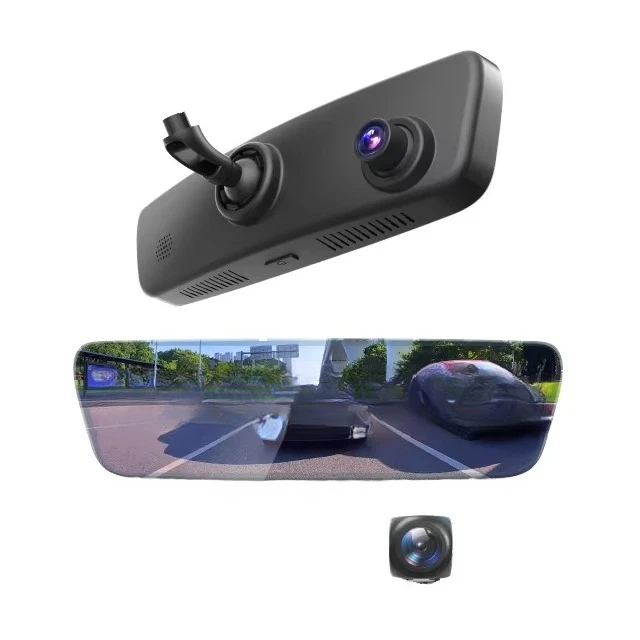 4K Mirror Dash Cam  Streaming Media 170 Degree Wide Angle G-sensor Dash Cam App Control Parking Monitor Mirror Dashcam
