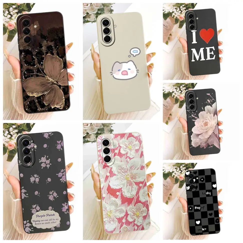 For Samsung Galaxy A57 5G Case Fashion Flower Butterfly Silicone Soft Cover For Samsung A57 5G SM-A576B 6.7" Phone Cases Coque