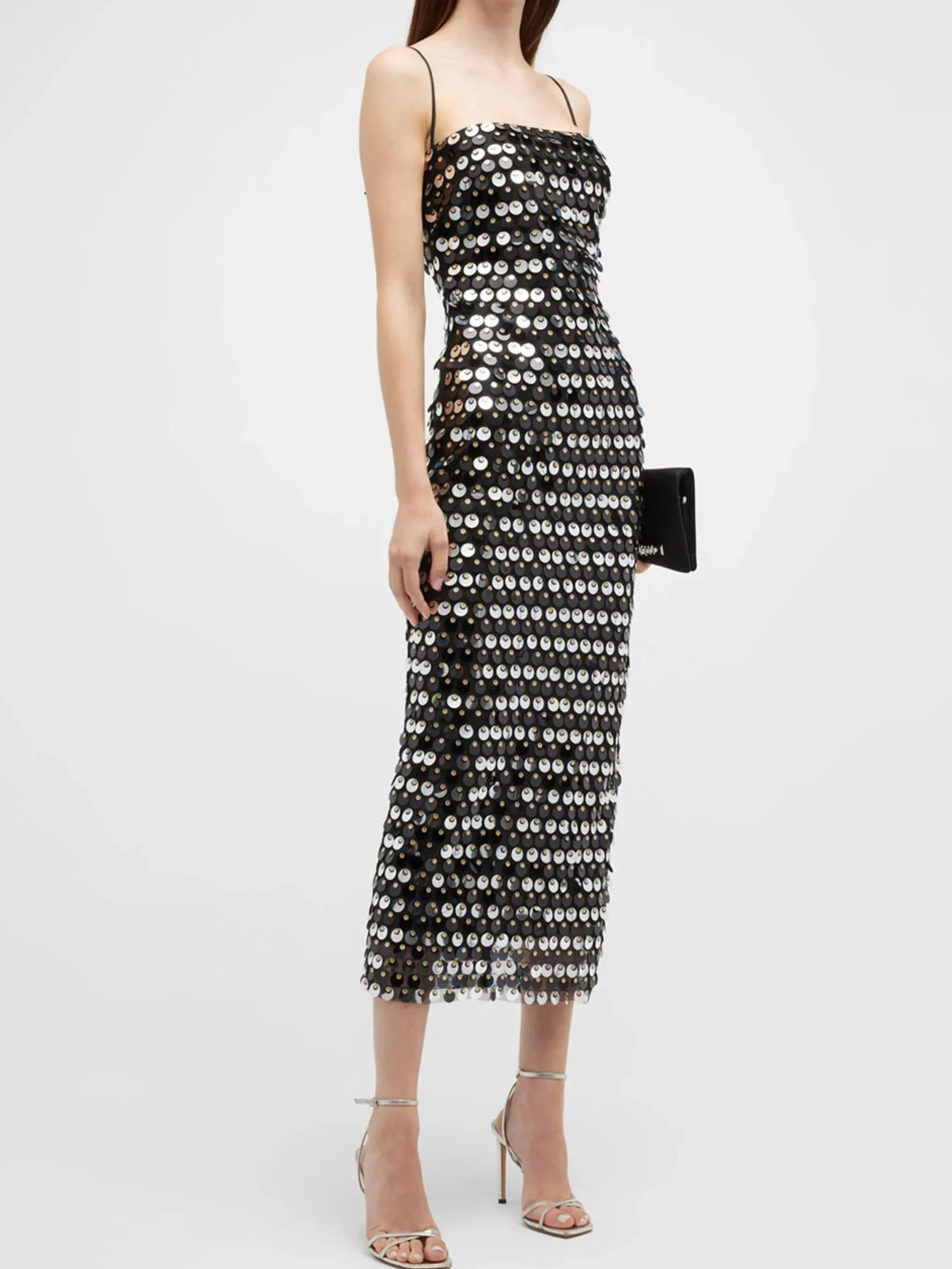 Sexy dos nu blanc sequin robe d'été femmes élégant bal soirée longues robes de soirée femme noir maxi robe d'anniversaire vestidos