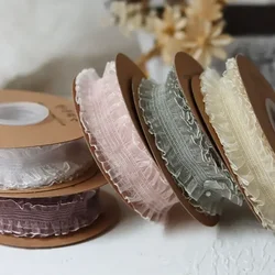 Stretch Elastic Stretchy Ribbons, Lace Accessories, Handmade DIY Garment Accessories, Clothes Organza Ruffles, Ribbons