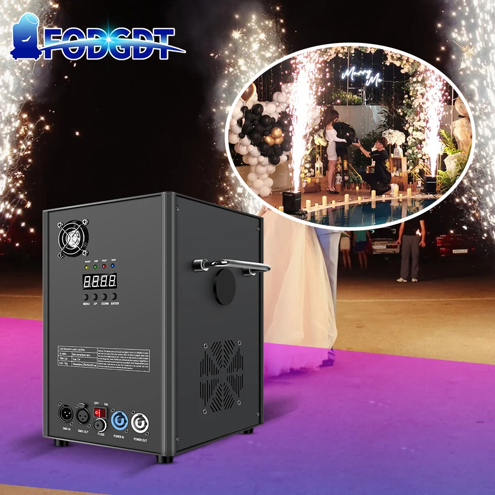 500W Kalte Flamme Funken Maschine Dmx512 Fernbedienung Kalten Funken Spezielle Ausrüstung Brunnen Maschine Bühne Für DJ DISCO Bar zeigen