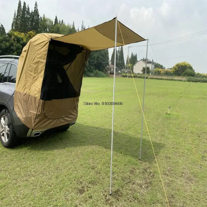 Truck Tent Sun Shelter SUV Tent Auto Canopy Portable Camper Trailer Tent Rooftop Car Awning Outdoor Camping 2021