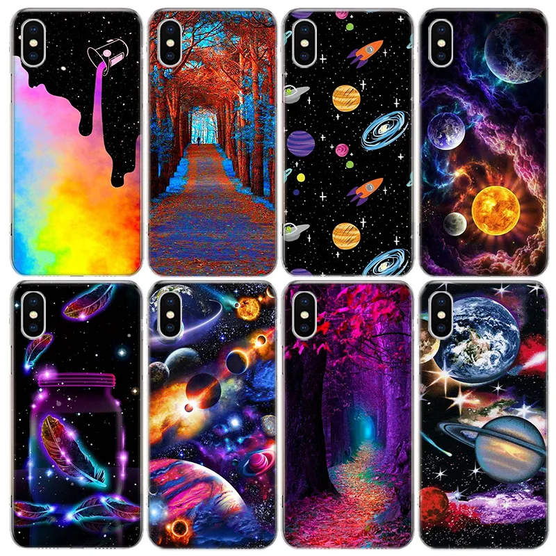 Star Space Phone Case For Apple Iphone 15 14 13 16 Pro Max Cover 11 12 Mini Fundas X XS Max XR 8 7 Plus Capa Shell Coque Silicon