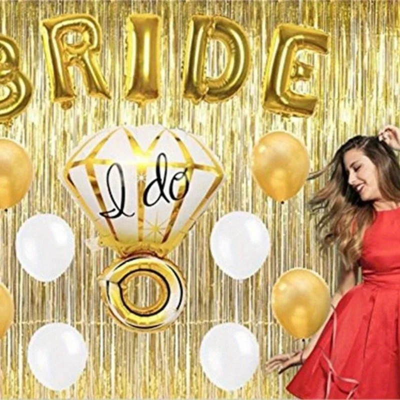 Cortina de Flecos Metálicos oro rosa para puerta y eventos - imagen 2