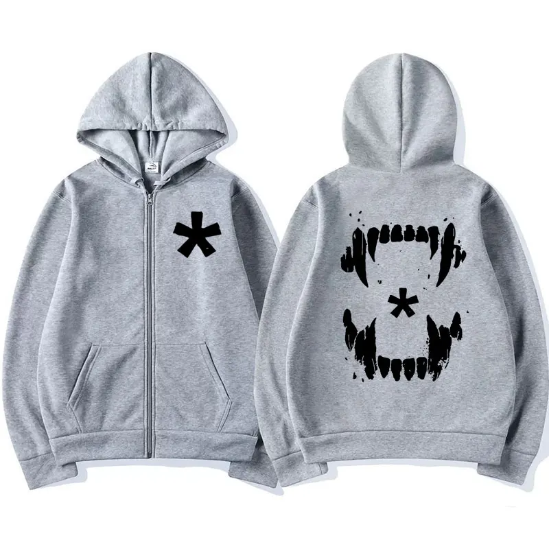 Rapper Playboi Carti Opium Teen X Zipper Hoodies Men Women Fashion