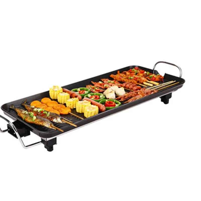 

1200W Korean Restaurant Smokeless Tabletop Electric BBQ Grill Multi Function Electric Table Teppanyaki Griddle Grill