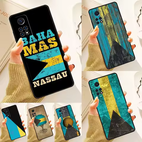 Vintage Bahamas Flag Case For Samsung Galaxy S24 Plus S23 S20 S21FE Lite S22 Ultra Note 20 S8 S9 S10 Phone Coque