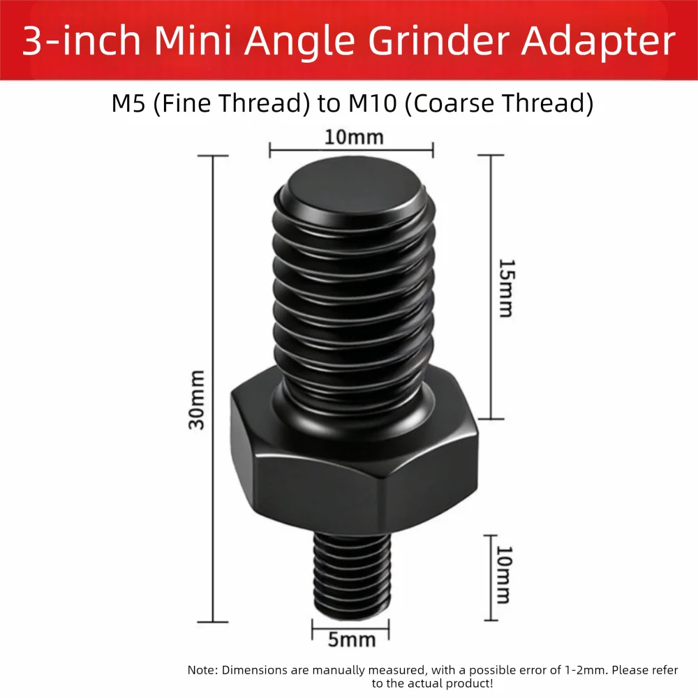 Alloy Angle Grinder Adapter Threaded Connector Hexagonal Structure Angle Grinder Conversion Shaft Pressure Plate Compatible