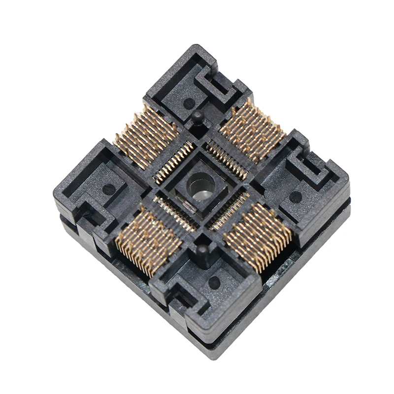 QFP48 Downpressure RUN-IN socket 0.5 Pitch Chip Size 7 * 7mm Including Pin 9 * 9mm Test Seat Programmer Adapter