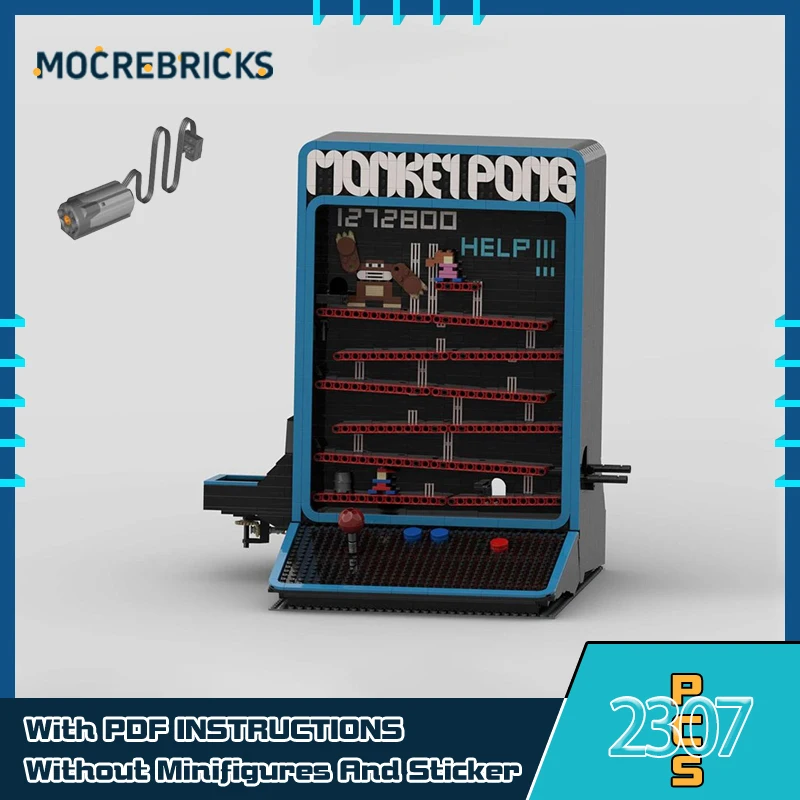 

DIY Funny GBC Toys Monkey Motor Model Creative Modular Assembling Technology Bricks MOC Building Blocks Puzzle Toys Xmas Gifts
